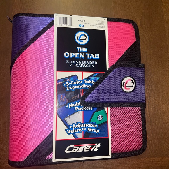 Case it - 3 ring binder Pink and Purple Folder Binder - Picture 1 of 4